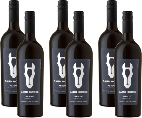 Dark Horse Merlot 6er Set